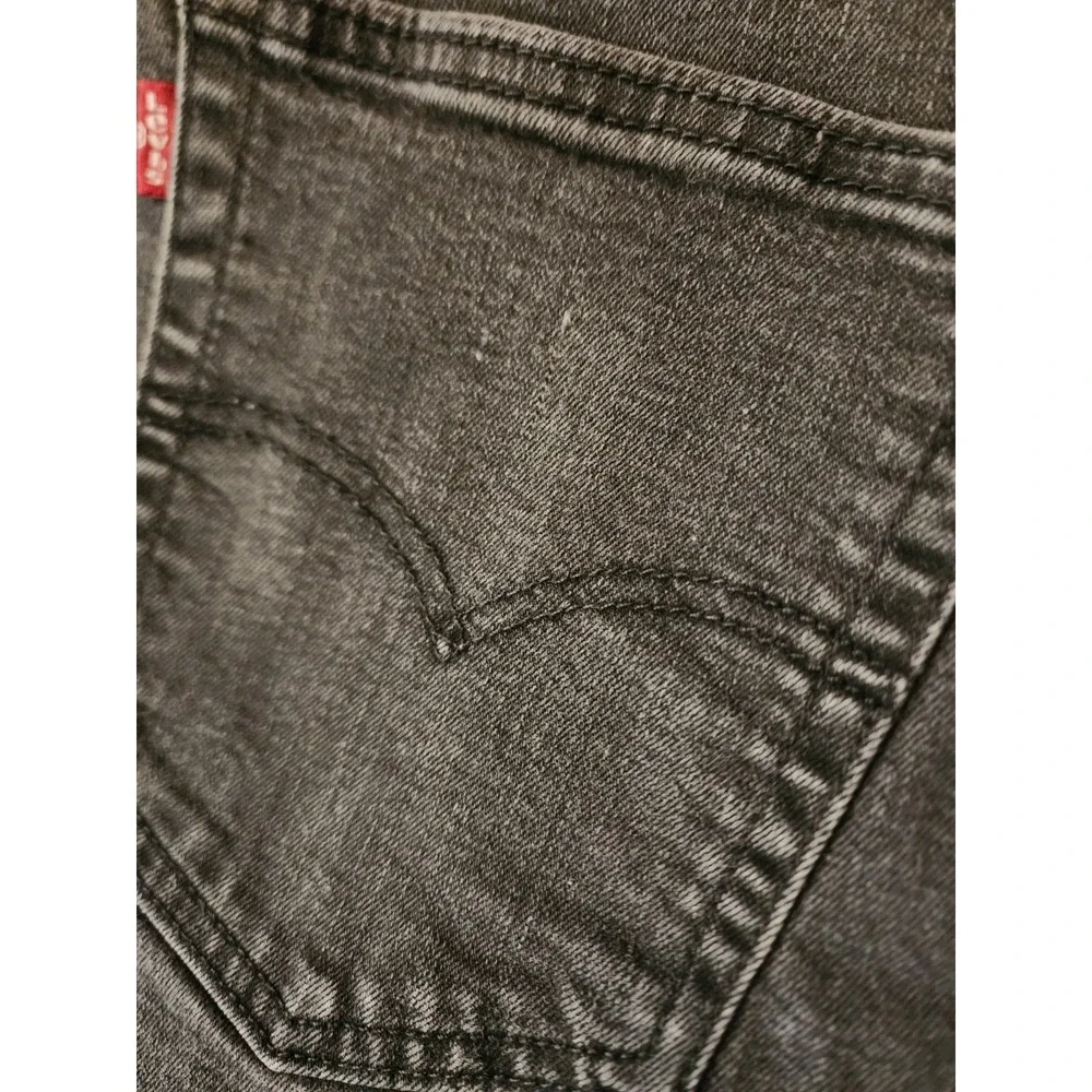 Levi Strauss 514 Mens 36x30 Black Wash Straight Fit Jeans Denim Pants Everyday